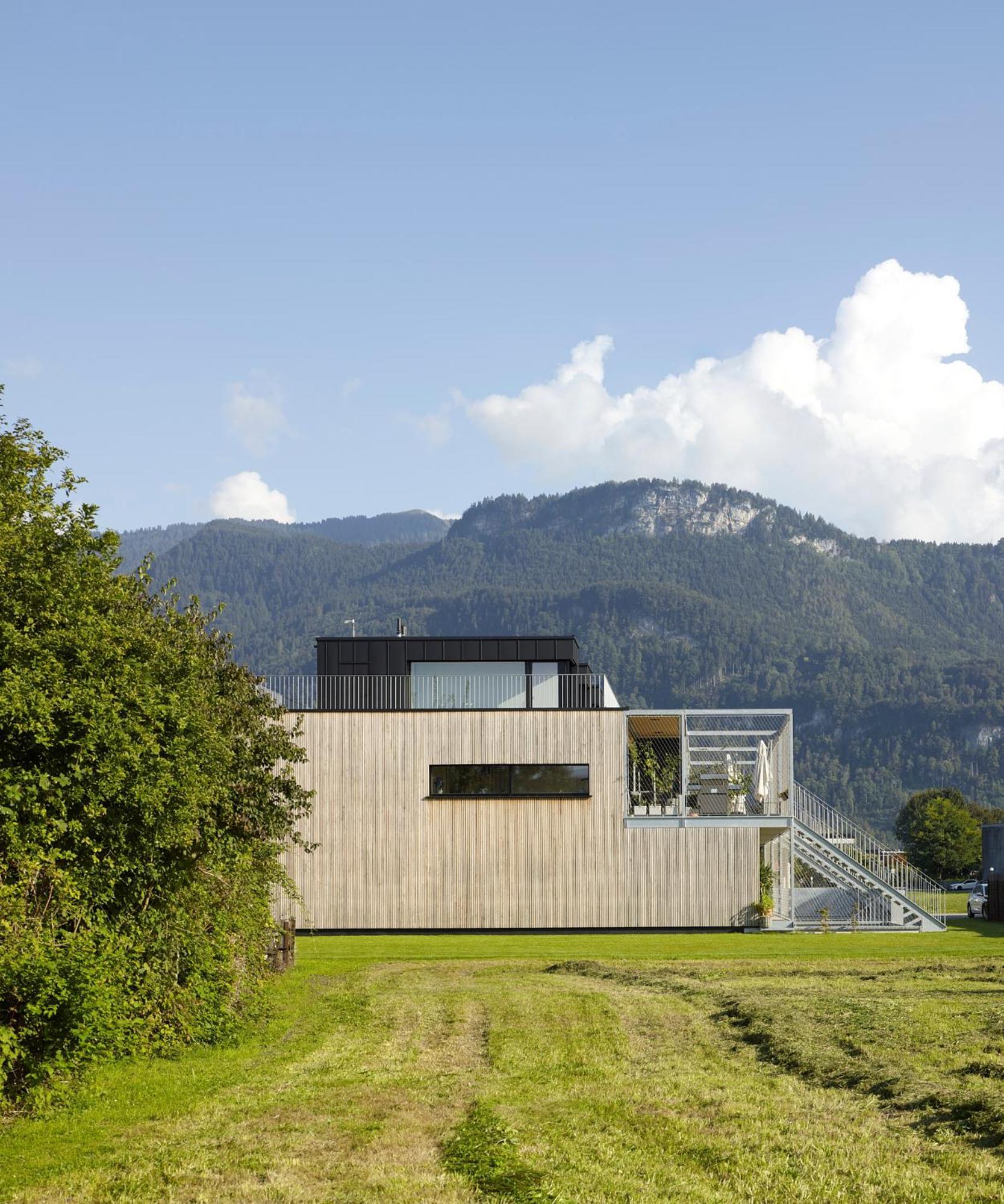 Architektenhaus Rhaa Mit Terrassen Altach Εξωτερικό φωτογραφία